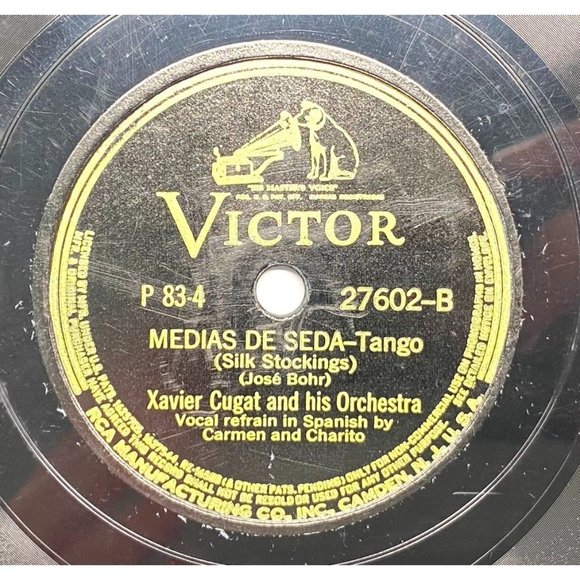 Xavier Cugat Inspiration Tango 10" Record 78RPM Victor 27602 Medias De Seda - Picture 2 of 5